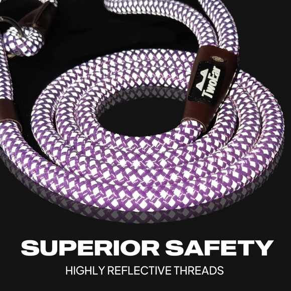 TwoEar Dog Leash Dog Slip Rope Leash 1/2" x 6FT Dog Training Leash - Picture 2 of 4